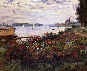 Riverbank à Argenteuil Claude Monet Peinture à l'huile